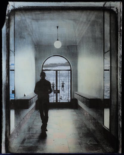 ALetterPhotographicemulsionpaintandcollageonglass375x295cm201711517935292